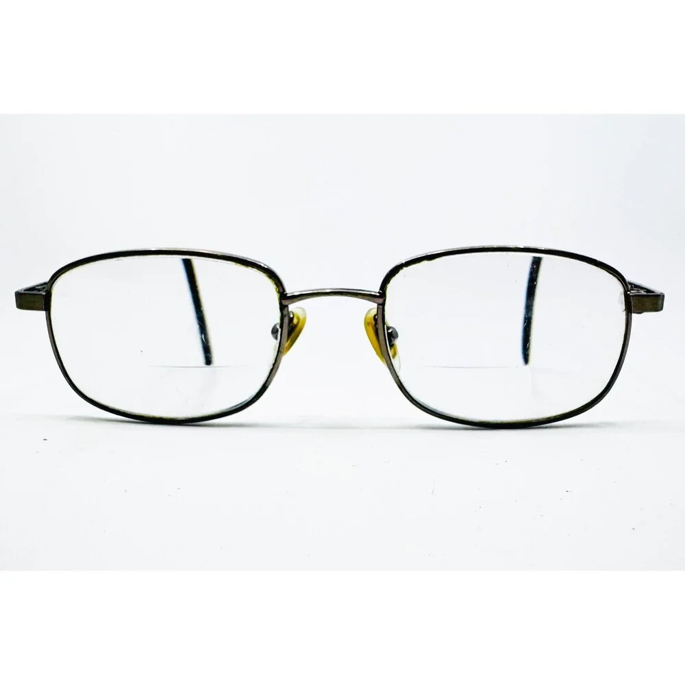 MCS Eyeglasses Men Black Metal Frame Rectangular Full Rim 50-20-140